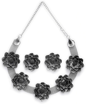 SRK Fashions Alloy Silver Jewellery Set(Pack of 1)