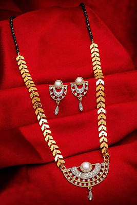 CLONEO Alloy Gold-plated Gold, White Jewellery Set(Pack of 3)