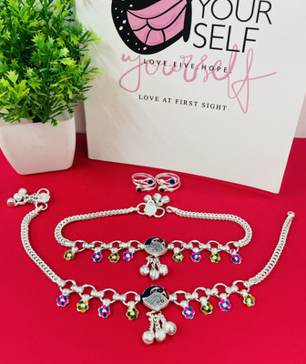 BHORIWAL Alloy Silver Silver Jewellery Set(Pack of 4)