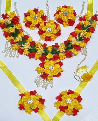 HANDEZZ Fabric Multicolor Jewellery Set(Pack of 2)