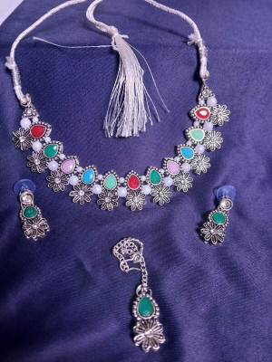 Krijas Alloy Brass Multicolor Jewellery Set(Pack of 1)