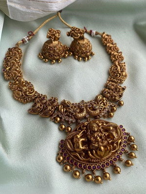 RIENTA JWL Alloy Gold-plated Gold Jewellery Set(Pack of 1)