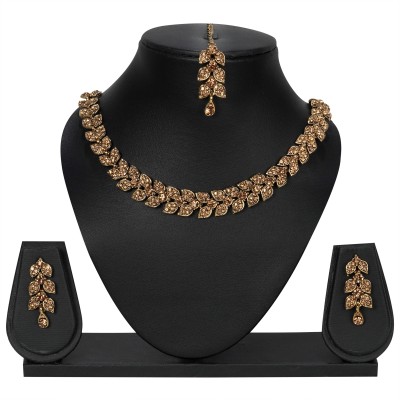 maayeri JEWELS Alloy Gold-plated Gold Jewellery Set(Pack of 1)