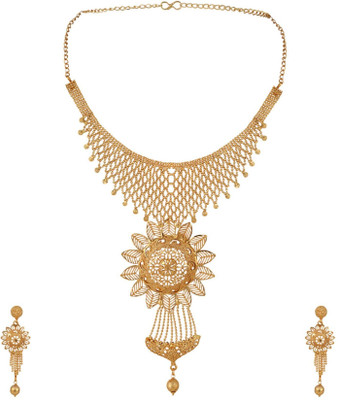 Styylo Jewels Brass Gold-plated Gold Jewellery Set(Pack of 3)