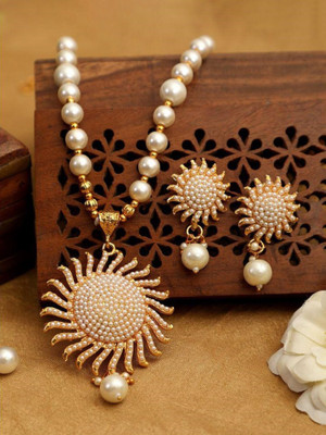 shivay Alloy Gold-plated Gold Jewellery Set(Pack of 1)