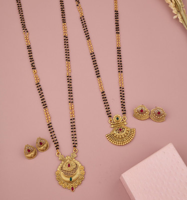 evashoppy Copper Gold-plated Gold Jewellery Set(Pack of 1)