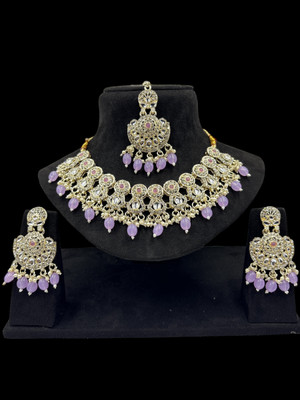 mamtajewels Alloy Purple Jewellery Set(Pack of 1)