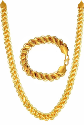 RIYAASHI Brass, Metal, Alloy Gold-plated Gold Jewellery Set(Pack of 1)