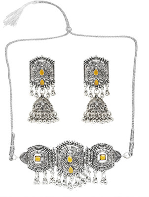 SRK Fashions Alloy Yellow, Silver Jewellery Set(Pack of 1)