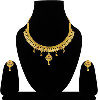 KRINISH Alloy Gold-plated Gold Jewellery Set(Pack of 3)