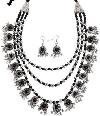 Oxidized Heaven Oxidised Silver Sterling Silver Black Jewellery Set(Pack of 1)