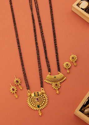 Metal Jewel Set(Gold, Black)