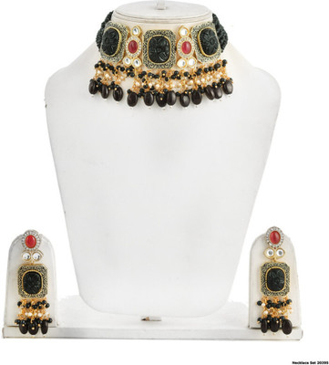 GEODE DELIGHT Copper Gold-plated Multicolor Jewellery Set(Pack of 4)