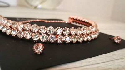 KARUSH Alloy Gold-plated Rose Gold Jewellery Set(Pack of 1)