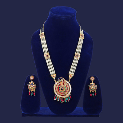 Rhosyn Brass, Alloy Gold-plated Gold, Multicolor Jewellery Set(Pack of 1)