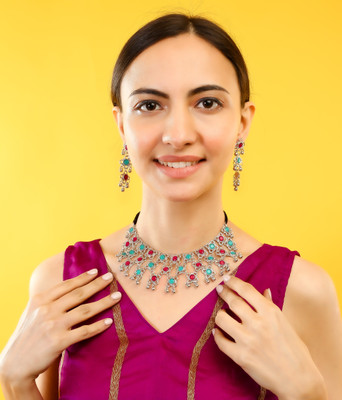 EIT Collection Alloy Silver Silver, Multicolor Jewellery Set(Pack of 3)