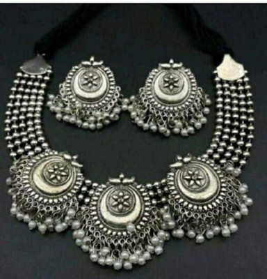 COSMO DUST JEWELLERY WITH DEVICE Alloy Silver Jewellery Set(Pack of 1)