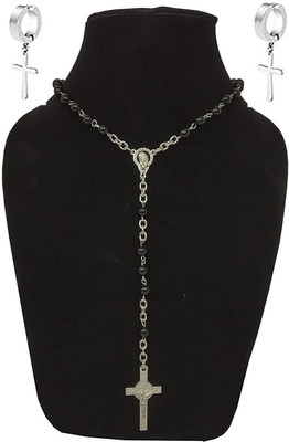 SGM Alloy Silver, Black Jewellery Set(Pack of 1)