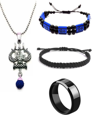 KINGSTYLEIMPEX Stainless Steel Silver Multicolor Jewellery Set(Pack of 4)