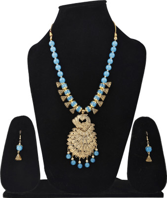 Pardha Jewels And Style Alloy Blue Jewellery Set(Pack of 2)