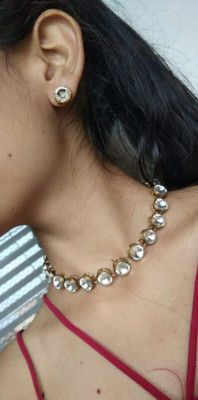 JN Handicraft Brass Gold-plated Gold Jewellery Set(Pack of 1)