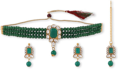 EVY Copper Gold-plated Multicolor Jewellery Set(Pack of 1)