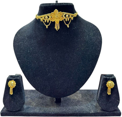 Npc Alloy Gold Jewellery Set(Pack of 1)