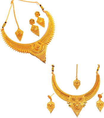 Sdr Fashion Alloy Gold-plated Gold Jewellery Set(Pack of 1)