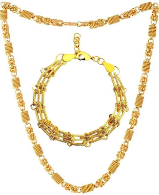 RIYAASHI Brass, Metal, Alloy Gold-plated Gold Jewellery Set(Pack of 1)