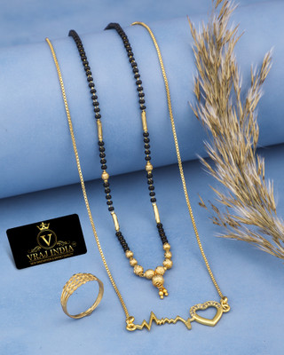 Vraj india Metal Gold-plated Gold Jewellery Set(Pack of 1)