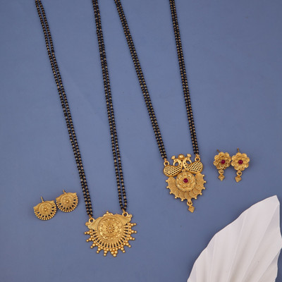 DHYANAV Brass Gold-plated Gold Jewellery Set(Pack of 1)