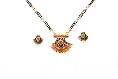 NINAMAAYRA Alloy Gold-plated Multicolor Jewellery Set(Pack of 1)