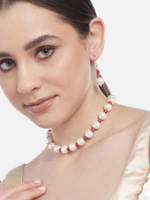 ANOUK Brass Red Jewellery Set(Pack of 1)