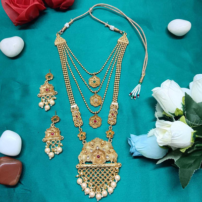NIPSTec Alloy Gold Jewellery Set(Pack of 1)