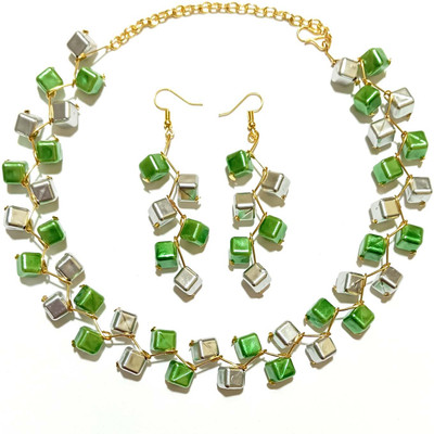 UTTARAI Alloy Gold-plated Multicolor Jewellery Set(Pack of 1)