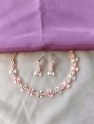 ORUKA Alloy Gold-plated Rose Gold Jewellery Set(Pack of 3)