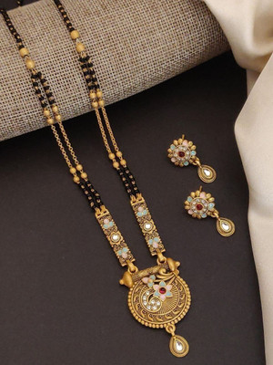 SHIVAY FASHION HUB Alloy Gold-plated Gold Jewellery Set(Pack of 1)