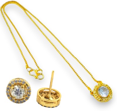 Charms Alloy Gold-plated Gold Jewellery Set(Pack of 1)