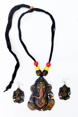 ADRIZA'S Terracotta Brown Jewellery Set(Pack of 1)