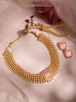 RUBANS Brass Gold-plated Gold Jewellery Set(Pack of 2)