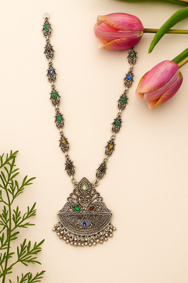 Meedoz Oxidised Silver Sterling Silver Silver Jewellery Set(Pack of 1)