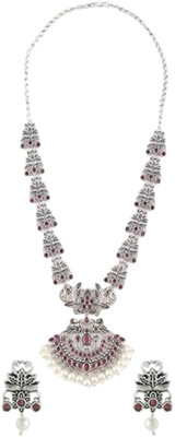 Sangria Alloy Silver Jewellery Set(Pack of 3)