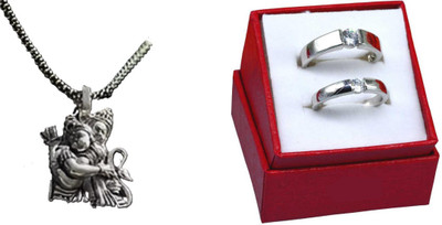 ruby collection Alloy Silver, Silver Jewellery Set(Pack of 2)