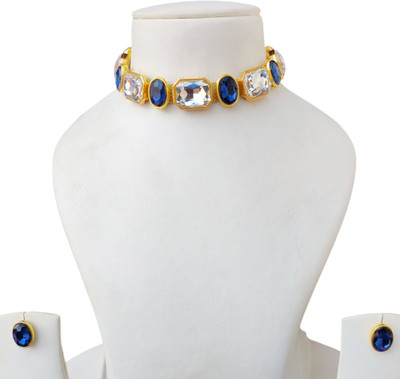 Buybox Metal Gold-plated Multicolor Jewellery Set(Pack of 1)