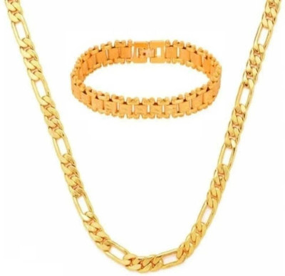 Juneja Enterprises Brass Gold Jewellery Set(Pack of 1)