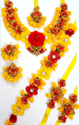 Shiv Fabric Multicolor Jewellery Set(Pack of 1)