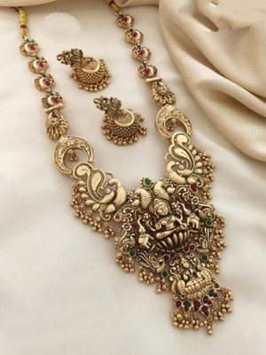 KEYMAX Alloy Gold-plated Gold Jewellery Set(Pack of 1)