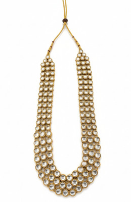 White pearl Alloy Gold-plated White Jewellery Set(Pack of 1)