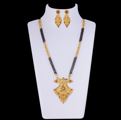 house of common Brass Gold-plated Gold Jewellery Set(Pack of 1)