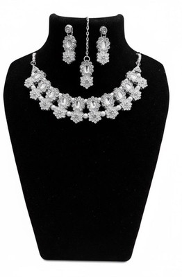 ABC Alloy Silver Jewellery Set(Pack of 3)